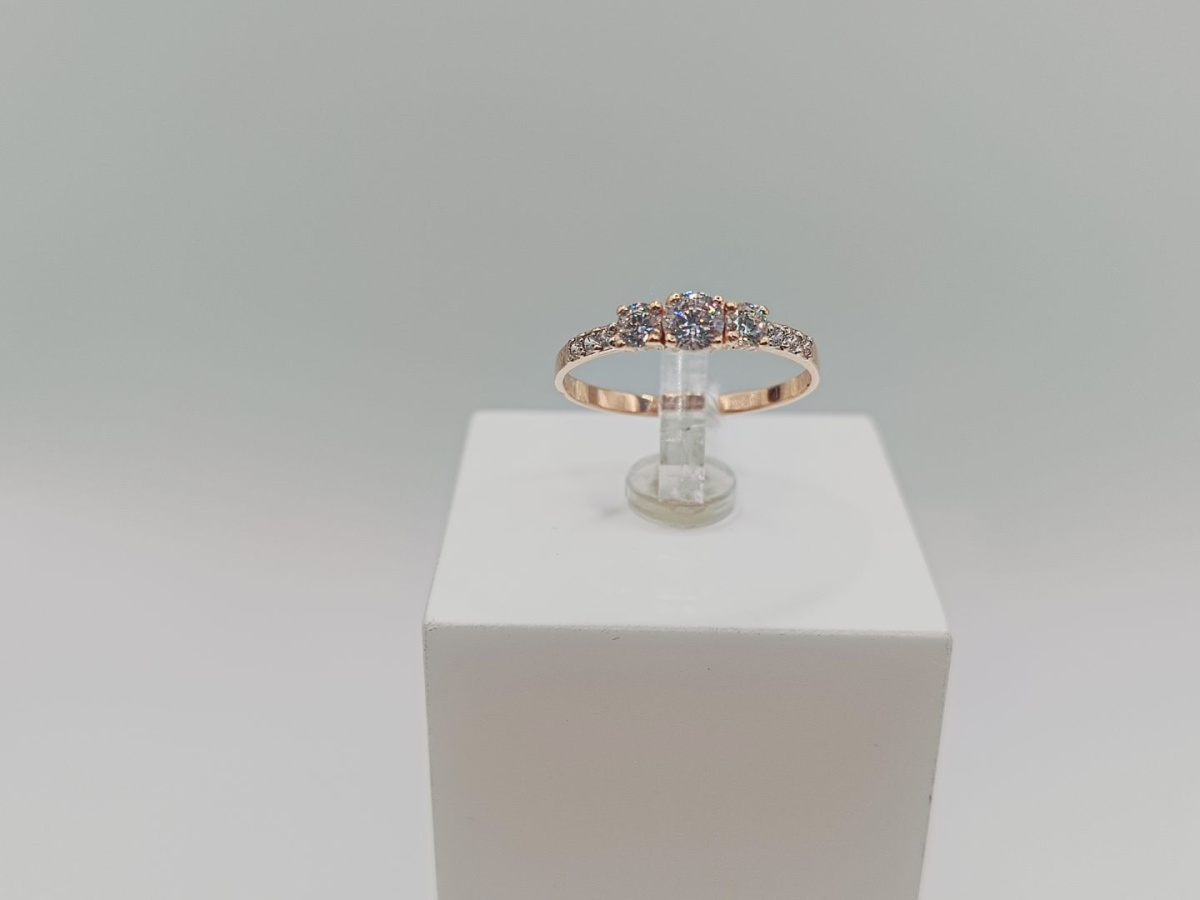 КОЛКМИ585 КОЛЬЦО С КАМНЯМИ (Au 585)