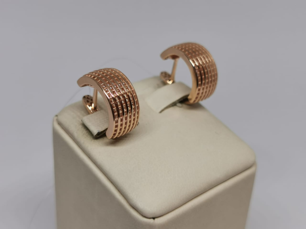 СЕРЬГИ БЕЗ КАМНЯ (Au 585)