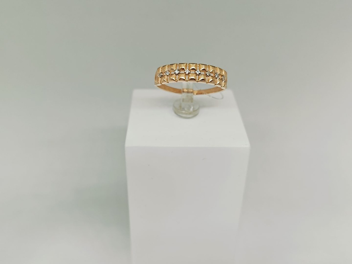 КОЛЬЦО С КАМНЯМИ (Au 585)