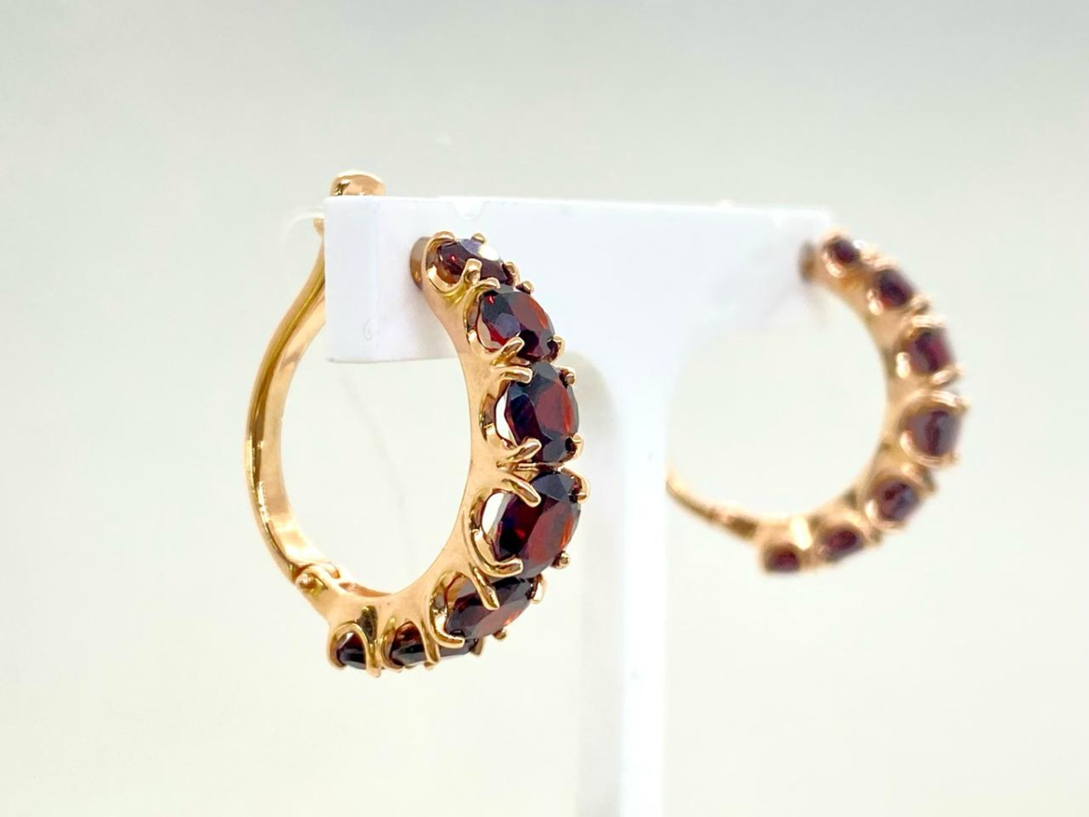 727690 СЕРЬГИ С КАМНЯМИ (Au 585)