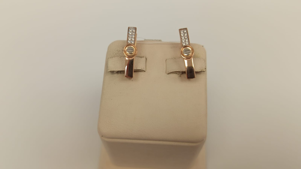 СЕРЬГИ С КАМНЯМИ (Au 585)