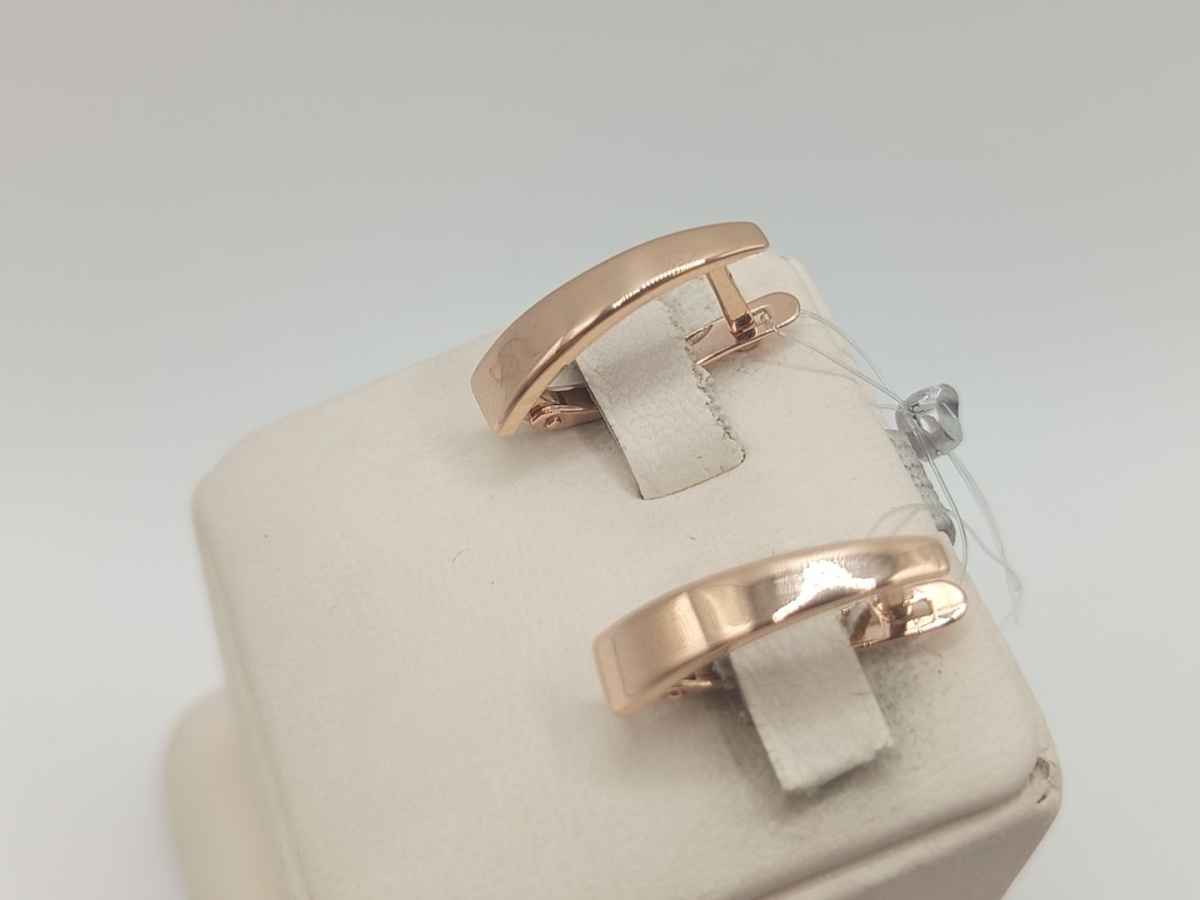 СЕРЬГИ БЕЗ КАМНЯ (Au 585)