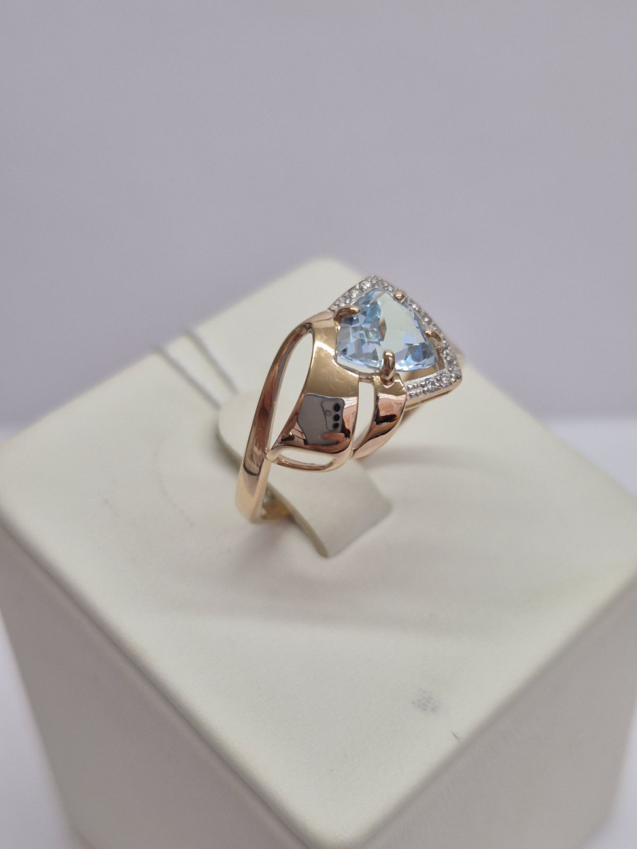 КОЛКМИ585 КОЛЬЦО С КАМНЯМИ (Au 585)