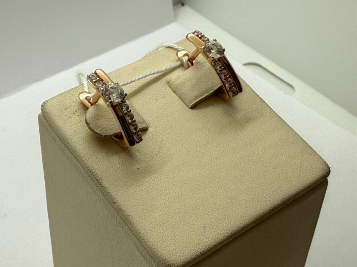 СЕРЬГИ С КАМНЯМИ (Au 585)