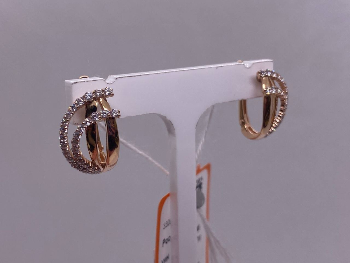 СЕРЬГИ С КАМНЯМИ (Au 585)