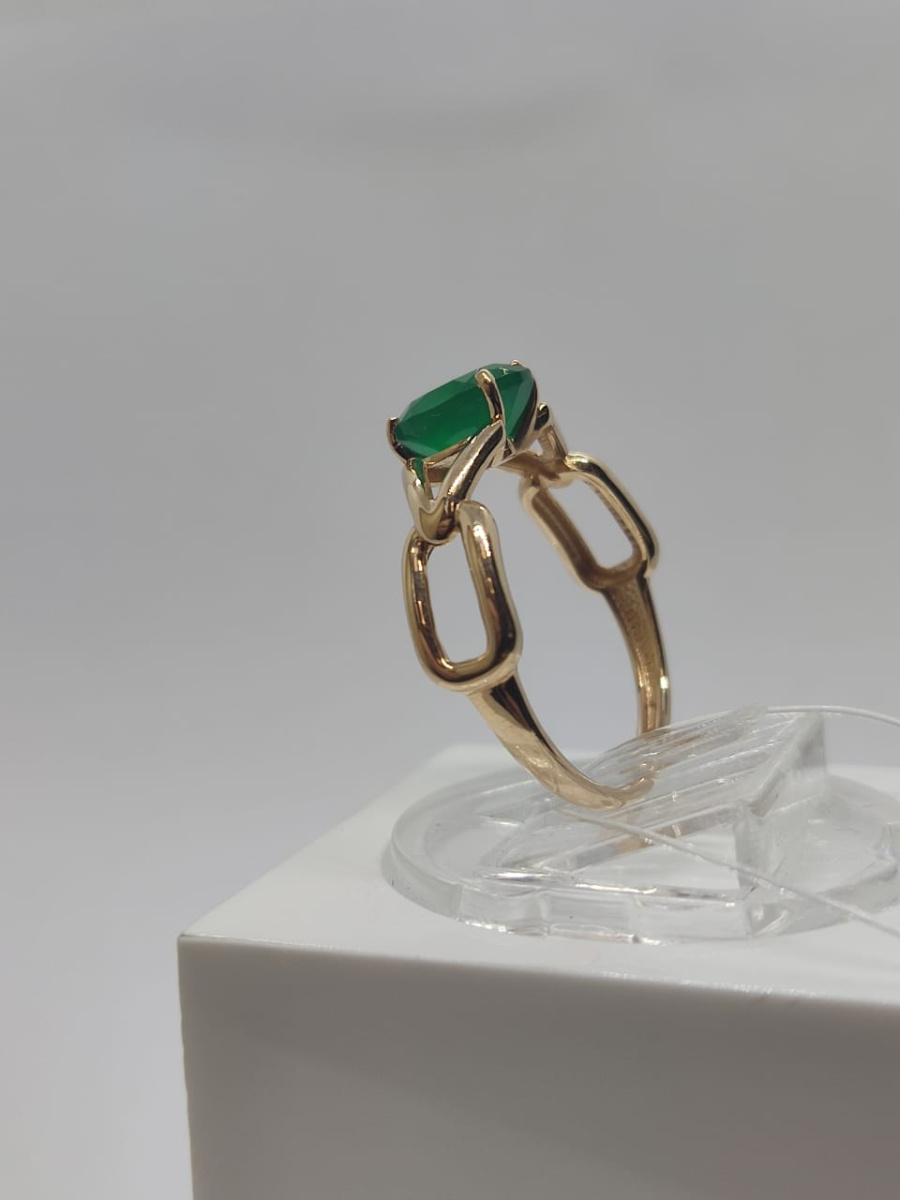 КОЛЬЦО АГАТ (Au 585)