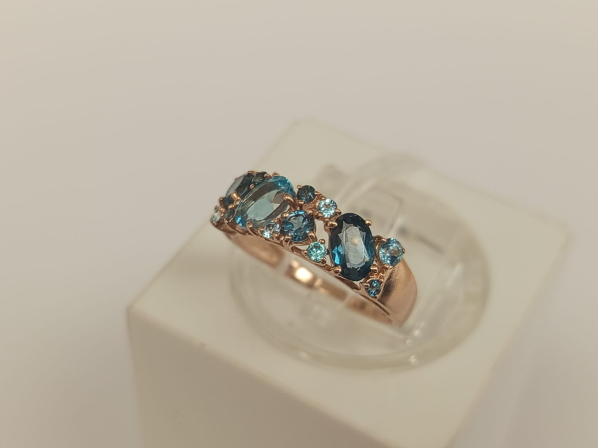 КОЛКМИ585 КОЛЬЦО С КАМНЯМИ (Au 585)