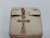 ПОДВЕСКА КРЕСТ БЕЗ КАМНЯ (Au 585)