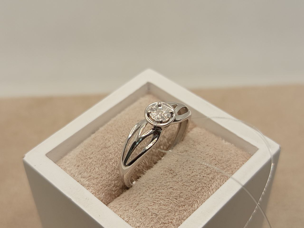 КОЛЬЦО БРИЛЛИАНТ (Ag 925)