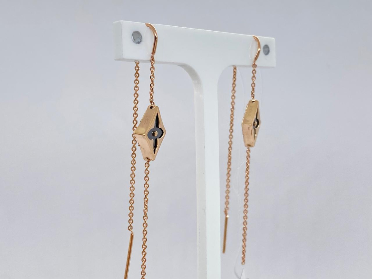 СЕРЬГИ ПРОДЕВКИ с камнем (Au 585)