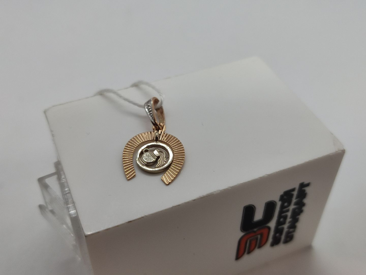 ПОДВЕСКА ЗНАК ЗОДИАКА ВОДОЛЕЙ Au 585