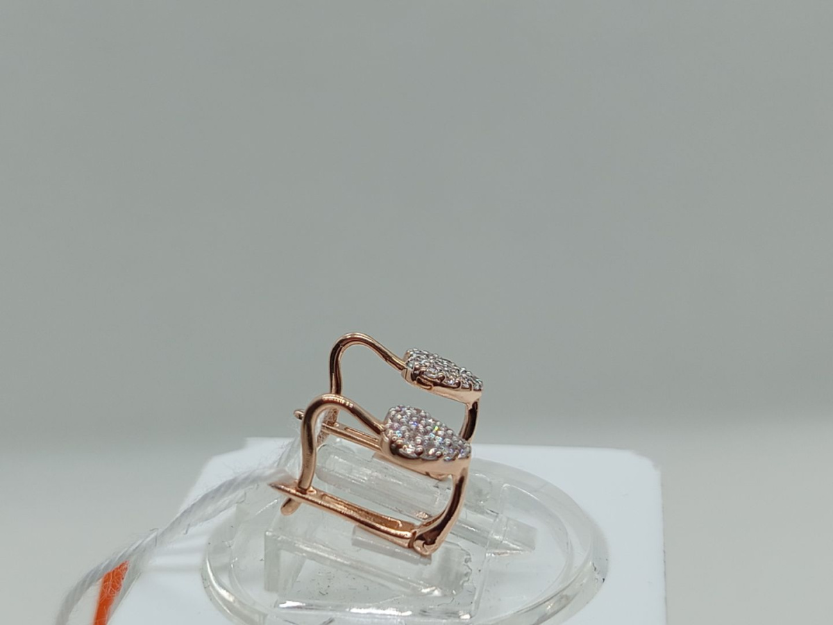 СКМИ585 СЕРЬГИ С КАМНЯМИ (Au 585)