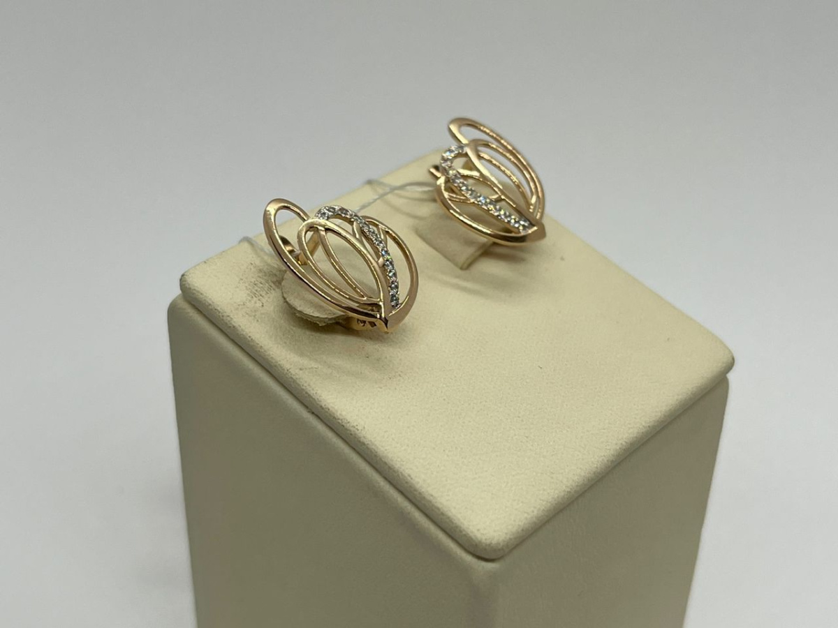 СЕРЬГИ С КАМНЯМИ (Au 585)