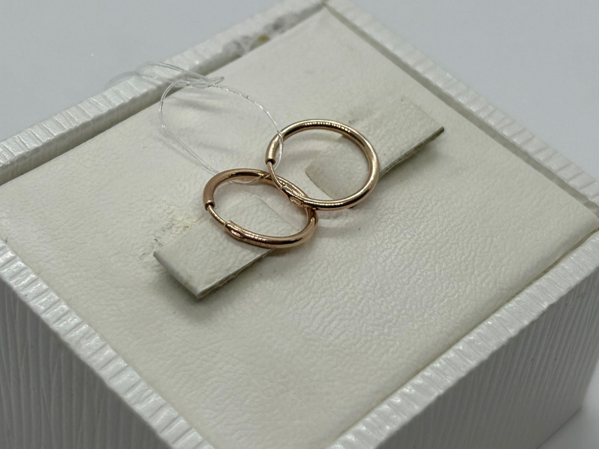 СЕРЬГИ КОНГО без камня (Au 585)