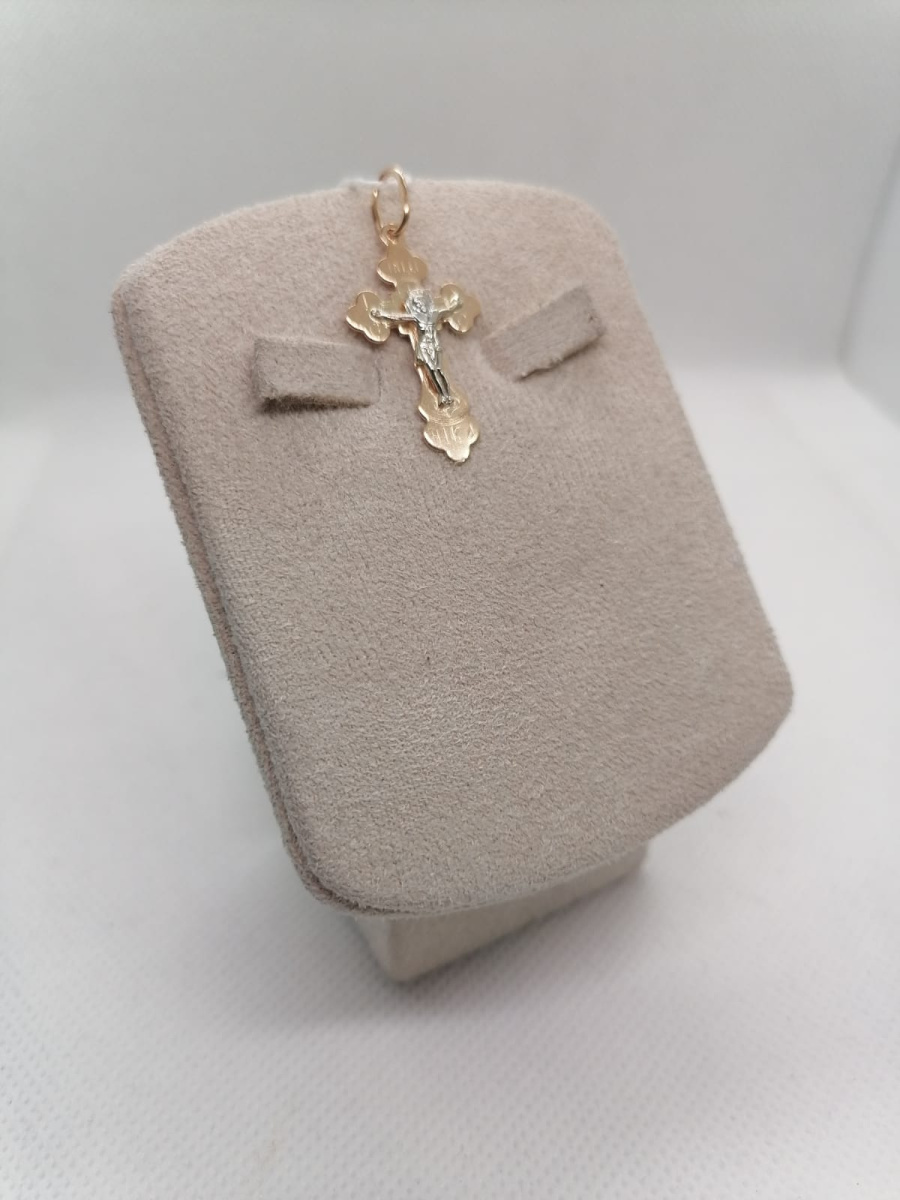 ПОДВЕСКА КРЕСТ БЕЗ КАМНЯ (Au 585)