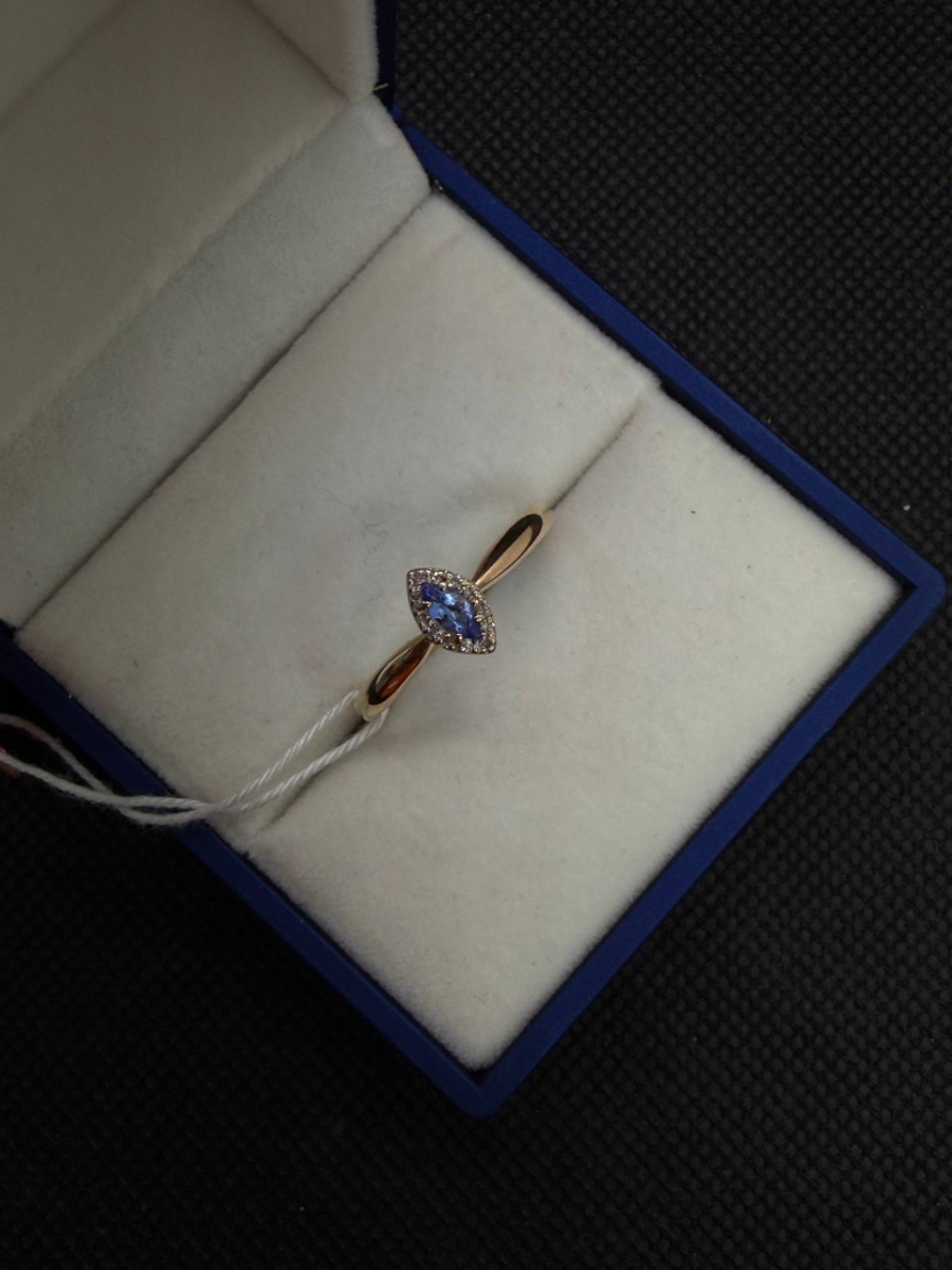 КОЛКМИ585 КОЛЬЦО С КАМНЯМИ (Au 585)