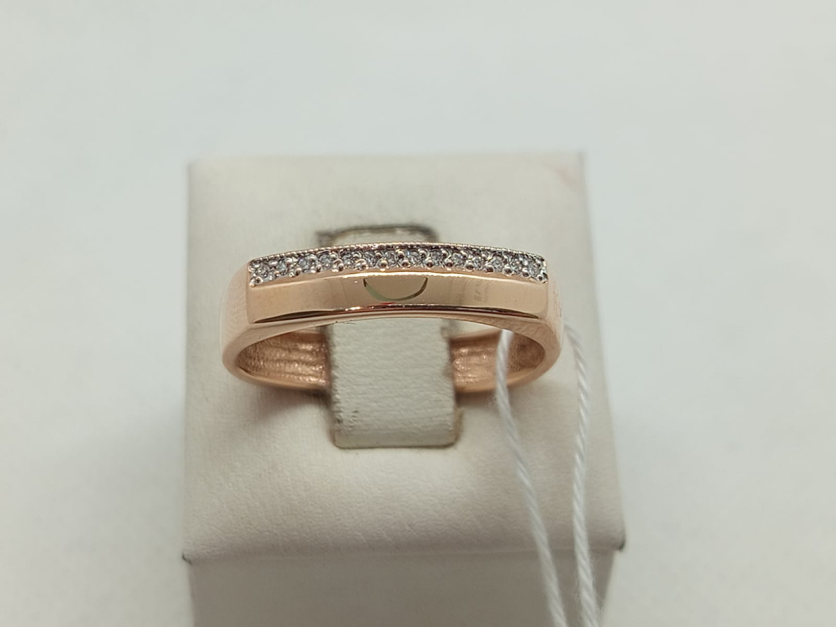 КОЛЬЦО С КАМНЯМИ (Au 585)