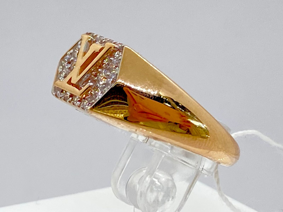 КОЛЬЦО С КАМНЯМИ (Au 585)