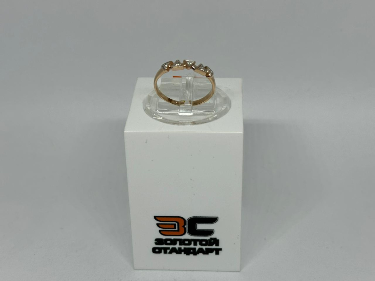 КОЛЬЦО С КАМНЯМИ (Au 585)