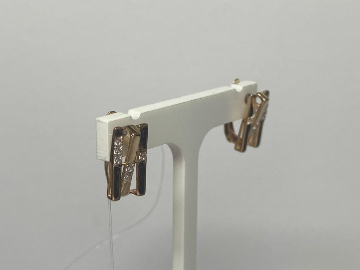 СЕРЬГИ С КАМНЯМИ (Au 585)