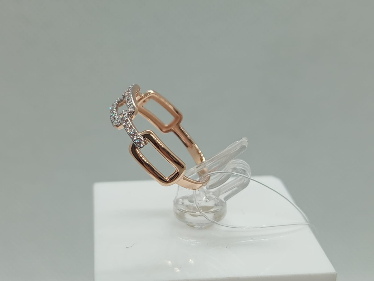 КОЛЬЦО С КАМНЯМИ (Au 585)