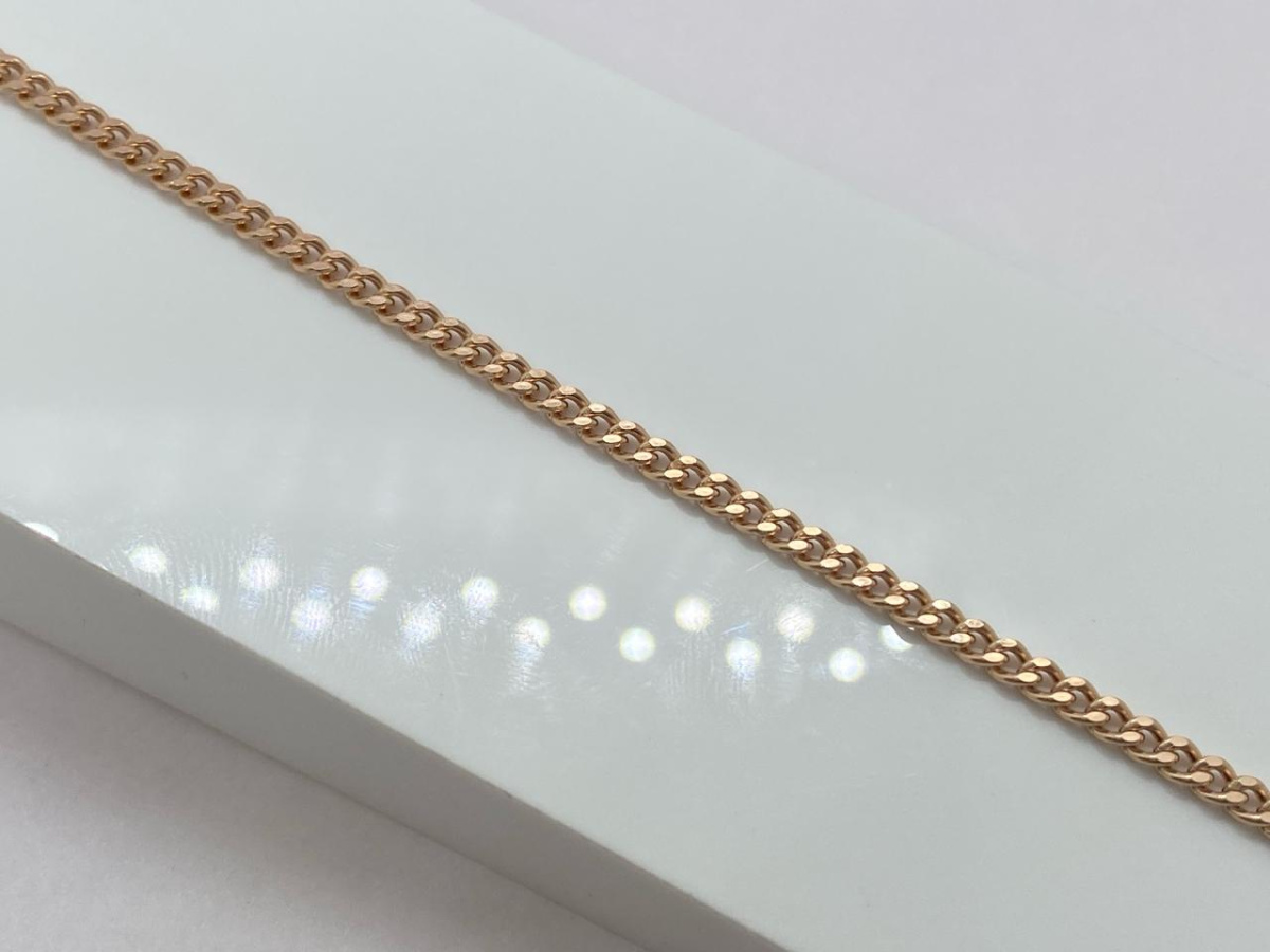 7080002П-17 БРАСЛЕТ ПУСТОТЕЛЫЙ Панцирное (Au 585)