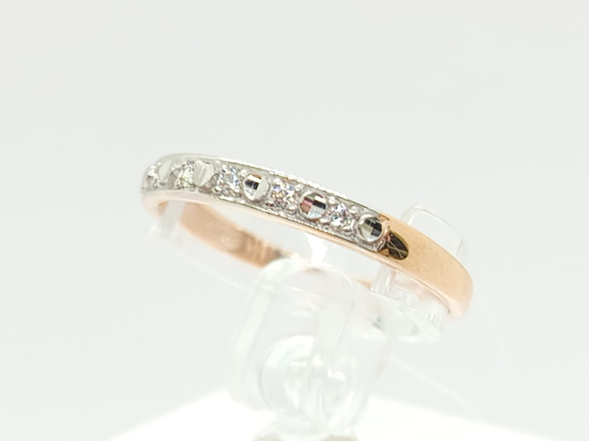 КОЛЬЦО С КАМНЯМИ (Au 585)