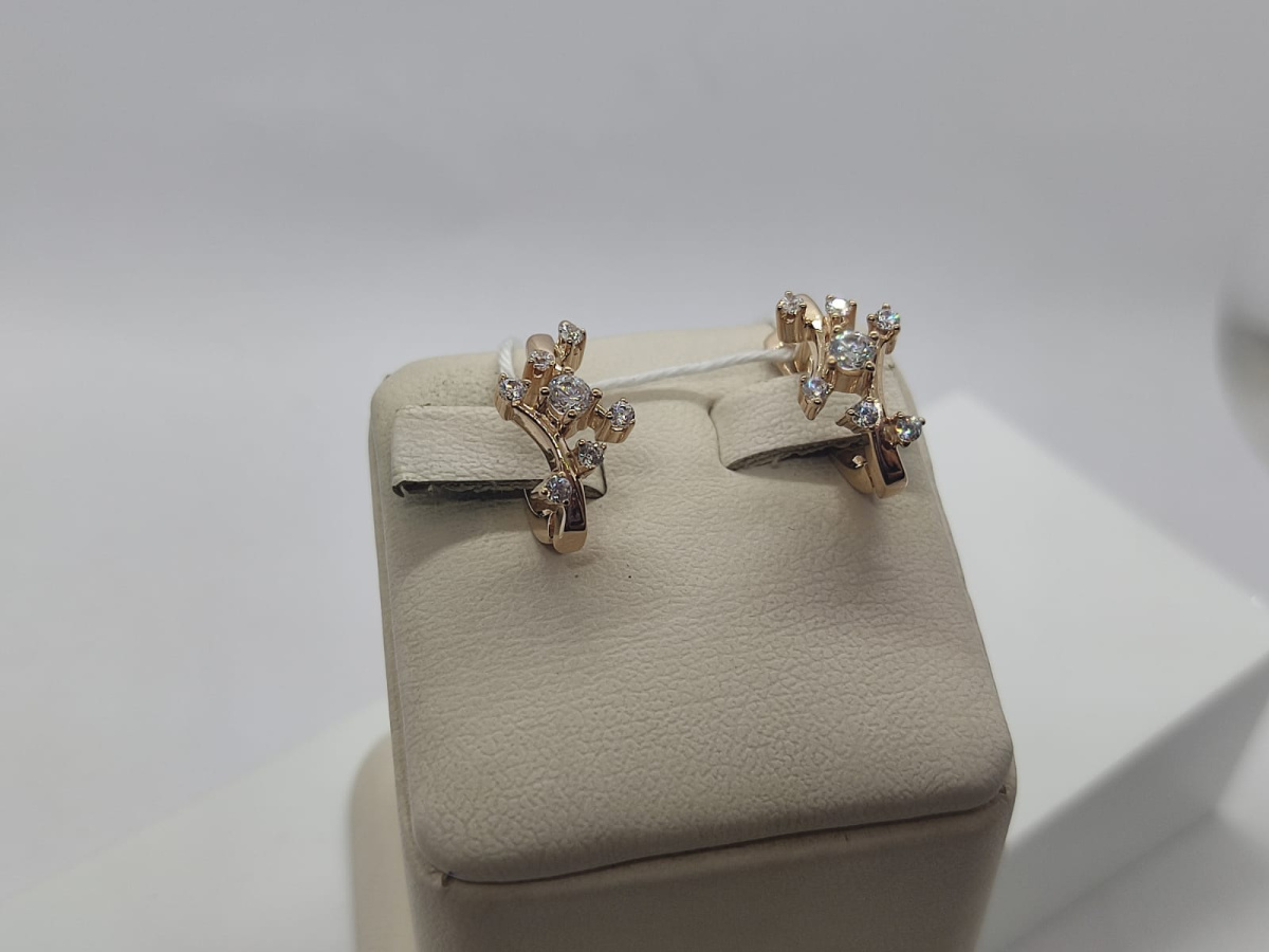 СЕРЬГИ С КАМНЯМИ (Au 585)