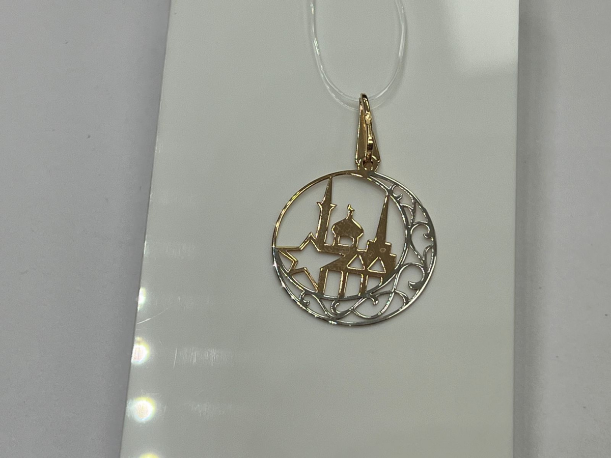 03-2369 ПОДВЕСКА МЕЧЕТЬ без камня (Au 585)