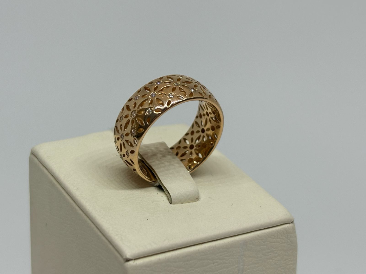 КОЛКМИ585 КОЛЬЦО С КАМНЯМИ (Au 585)