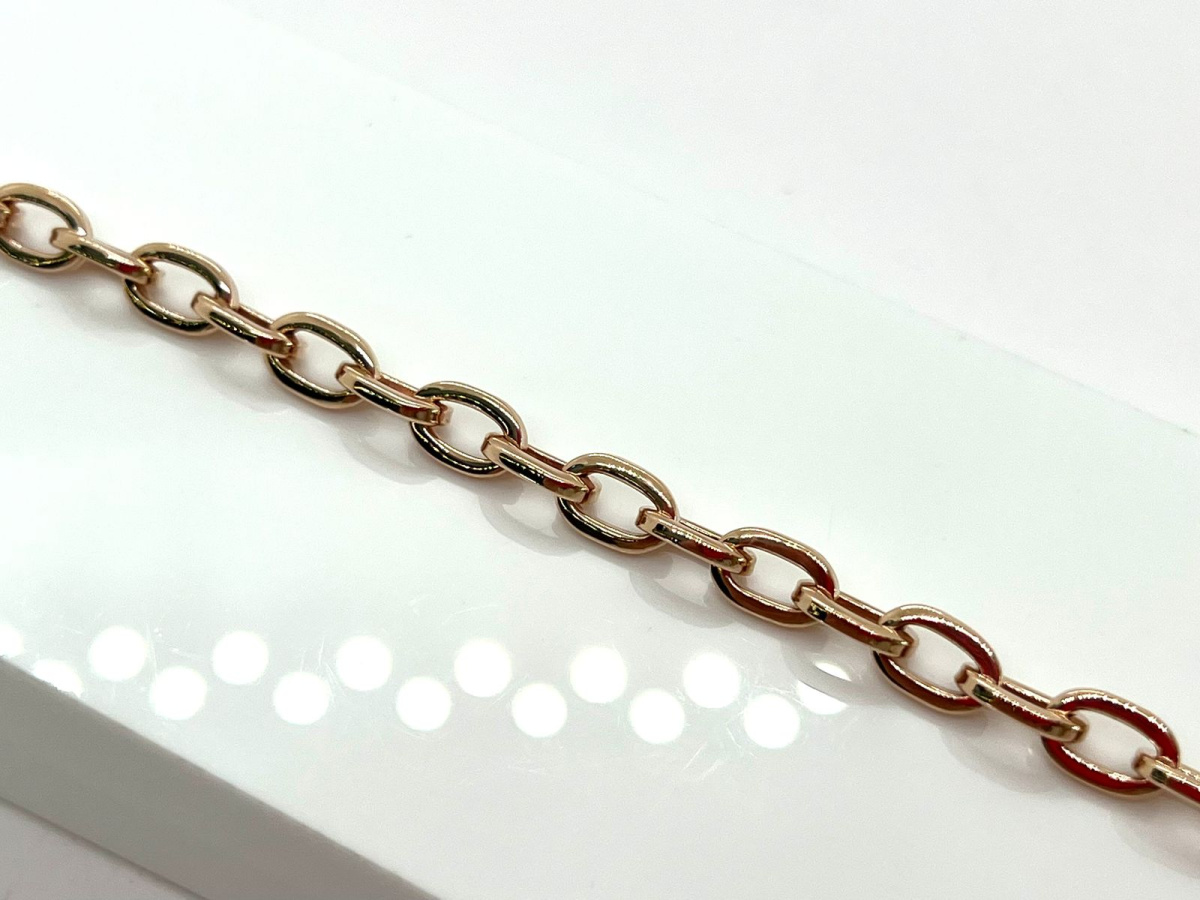 БРАСЛЕТ ПУСТОТЕЛЫЙ Якорное (Au 585)