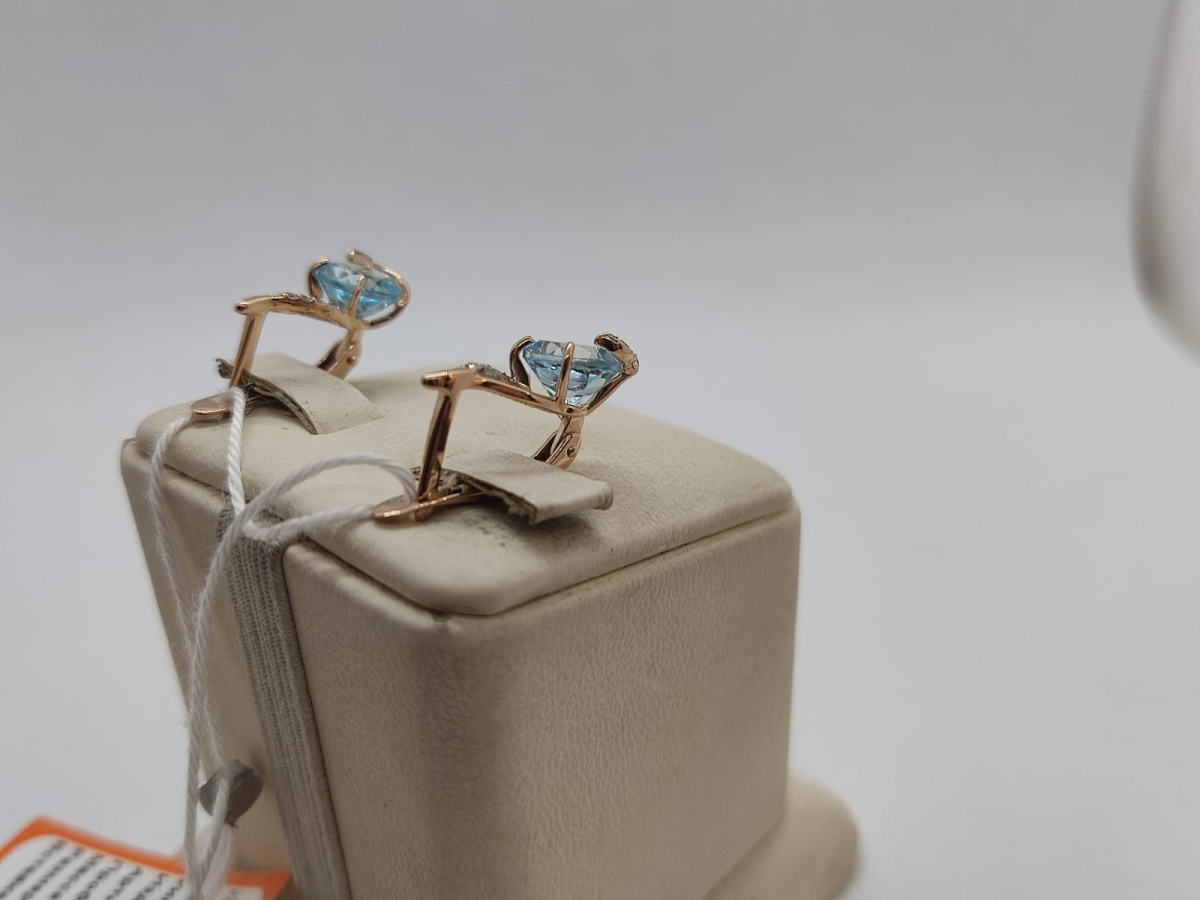 СЕРЬГИ С КАМНЯМИ (Au 585)