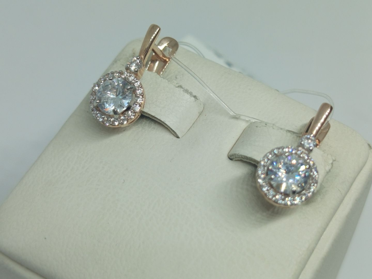 СЕРЬГИ С КАМНЯМИ (Au 585)