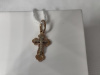ПОДВЕСКА КРЕСТ БЕЗ КАМНЯ (Au 585)