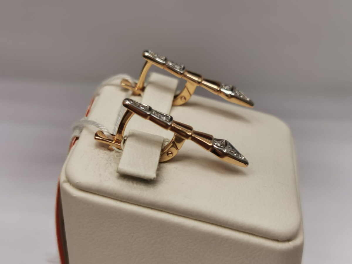 СЕРЬГИ С КАМНЯМИ (Au 585)