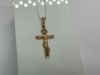 ПОДКБК585 ПОДВЕСКА КРЕСТ БЕЗ КАМНЯ (Au 585)