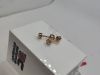 СЕРЬГИ ПУСЕТЫ с камнем (Au 585)