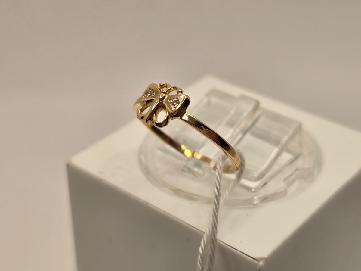 КОЛЬЦО С КАМНЯМИ (Au 585)