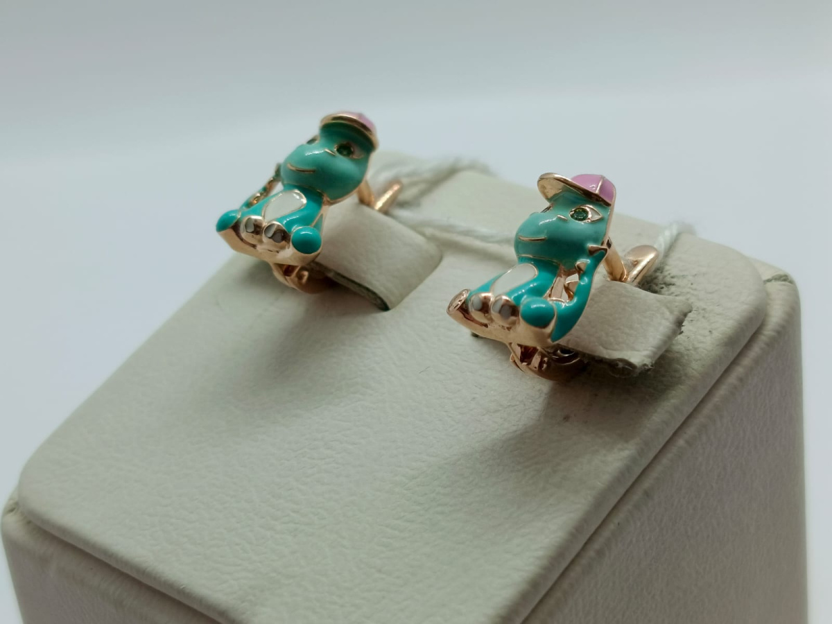 СЕРЬГИ С КАМНЯМИ (Au 585)