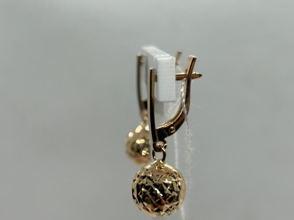 СЕРЬГИ БЕЗ КАМНЯ (Au 585)