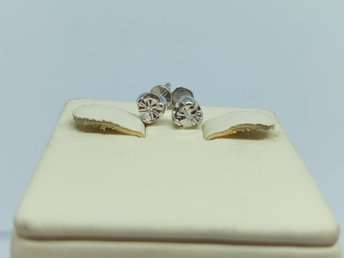 СЕРЬГИ БРИЛЛИАНТ (Ag 925)