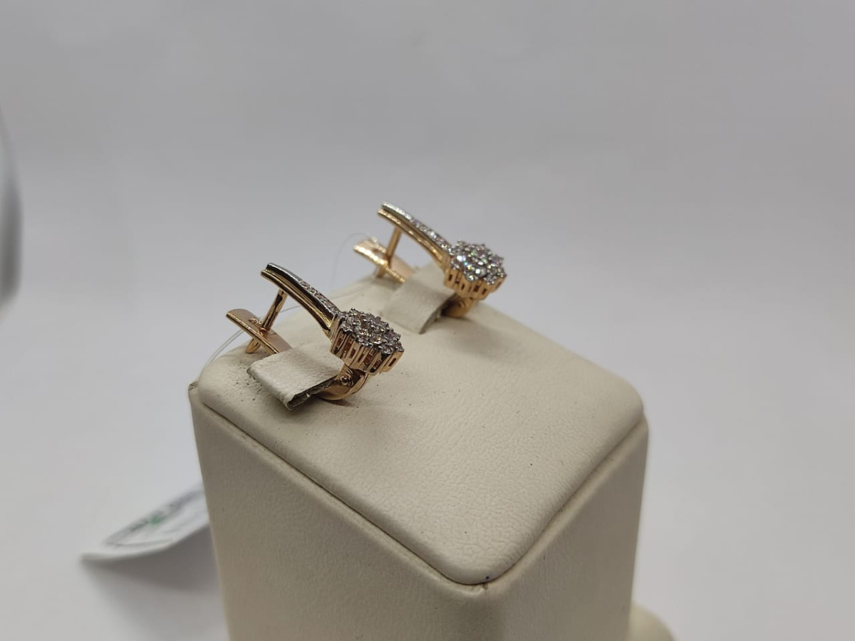 СЕРЬГИ С КАМНЯМИ (Au 585)