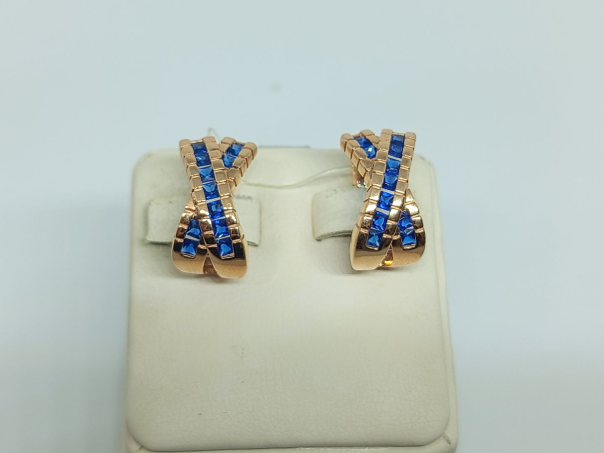 04-52-0430-06 СЕРЬГИ С КАМНЯМИ (Au 585)