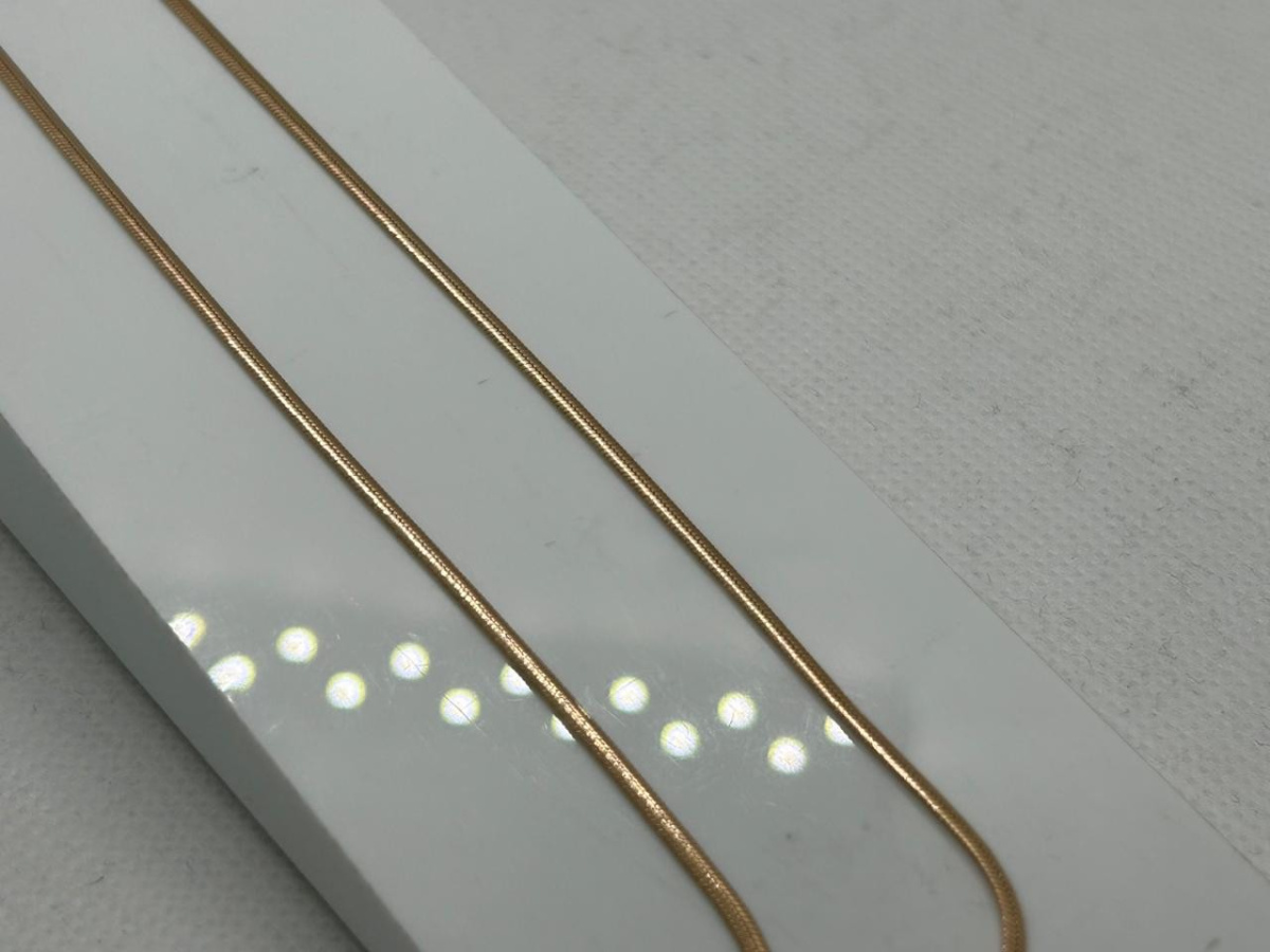 ЦЕПЬ ПОЛНОВЕСНАЯ Снейк плоский (Au 585)