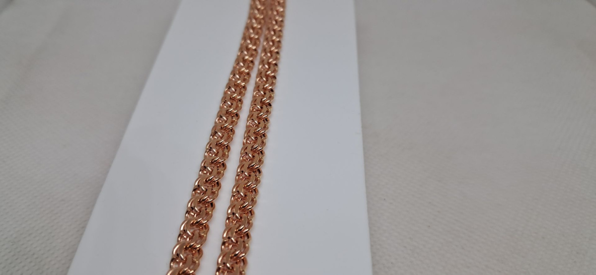 10080380155 ЦЕПЬ ПУСТОТЕЛАЯ Бисмарк (Au 585)