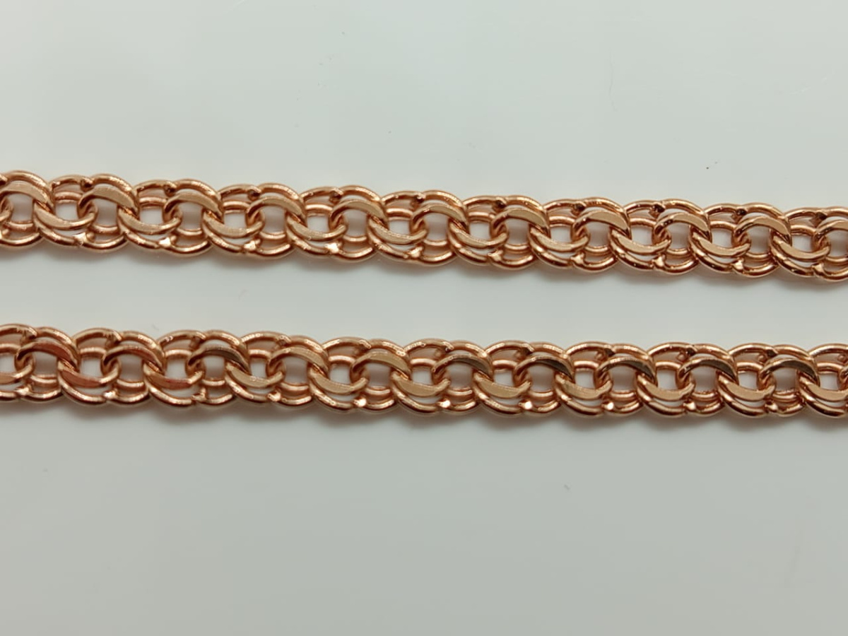 БРАСЛЕТ ПУСТОТЕЛЫЙ Бисмарк (Au 585)