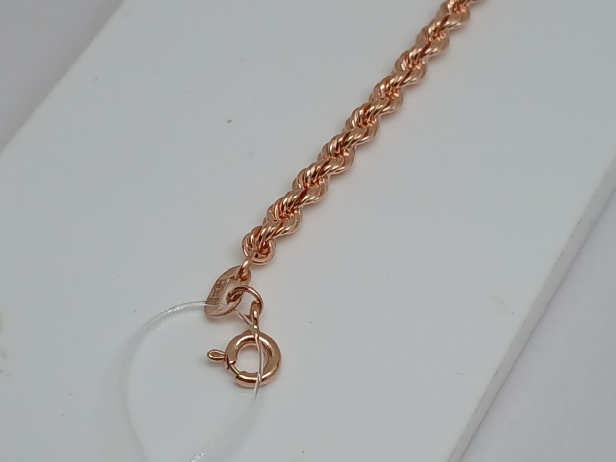 БРАСЛЕТ ПУСТОТЕЛЫЙ Веревка (Au 585)