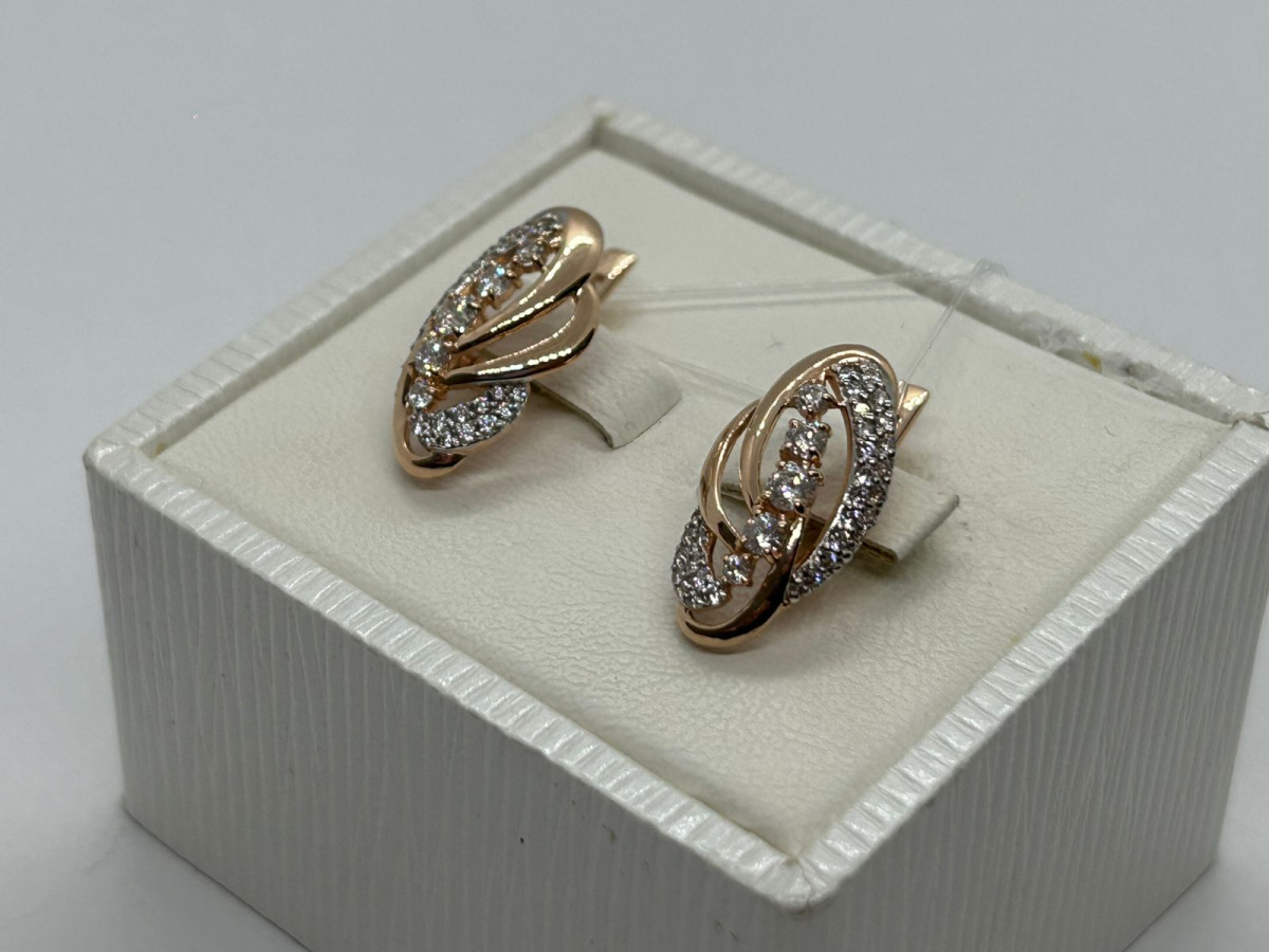 СЕРЬГИ С КАМНЯМИ (Au 585)