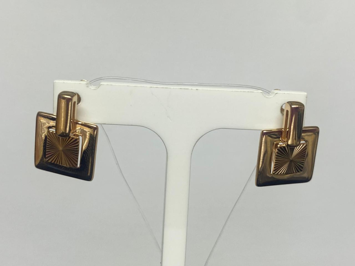 СЕРЬГИ БЕЗ КАМНЯ (Au 585)