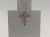 ПОДККИ585 ПОДВЕСКА КРЕСТ С КАМНЯМИ (Au 585)